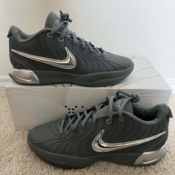 Nike LeBron 21 Resilience Grey Shoes - Picture 1 of 11
